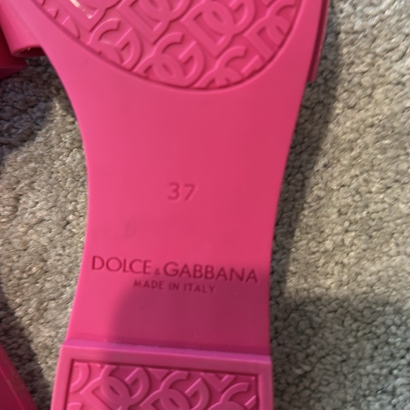 Dolce & Gabbana hot pink Slide Sandals - Picture 4 of 6